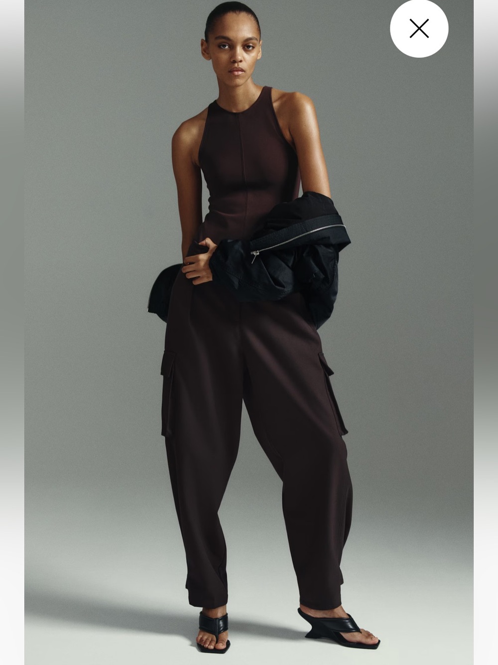 BARREL-LEG CARGO PANTS